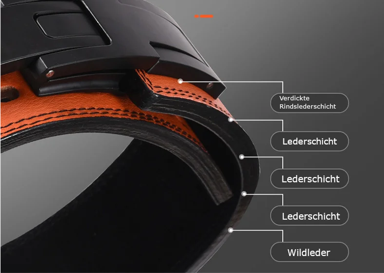 Ledergürtel Gewichthebergürtel mit Schnellverschluss