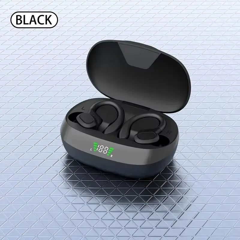 Original True Wireless Kopfhörer – Kabellose In-Ear-Earbuds mit Ohrbügel, HiFi-Stereo-Sound, wasserdichtes Sport-Headset mit Mikrofon (TWS)