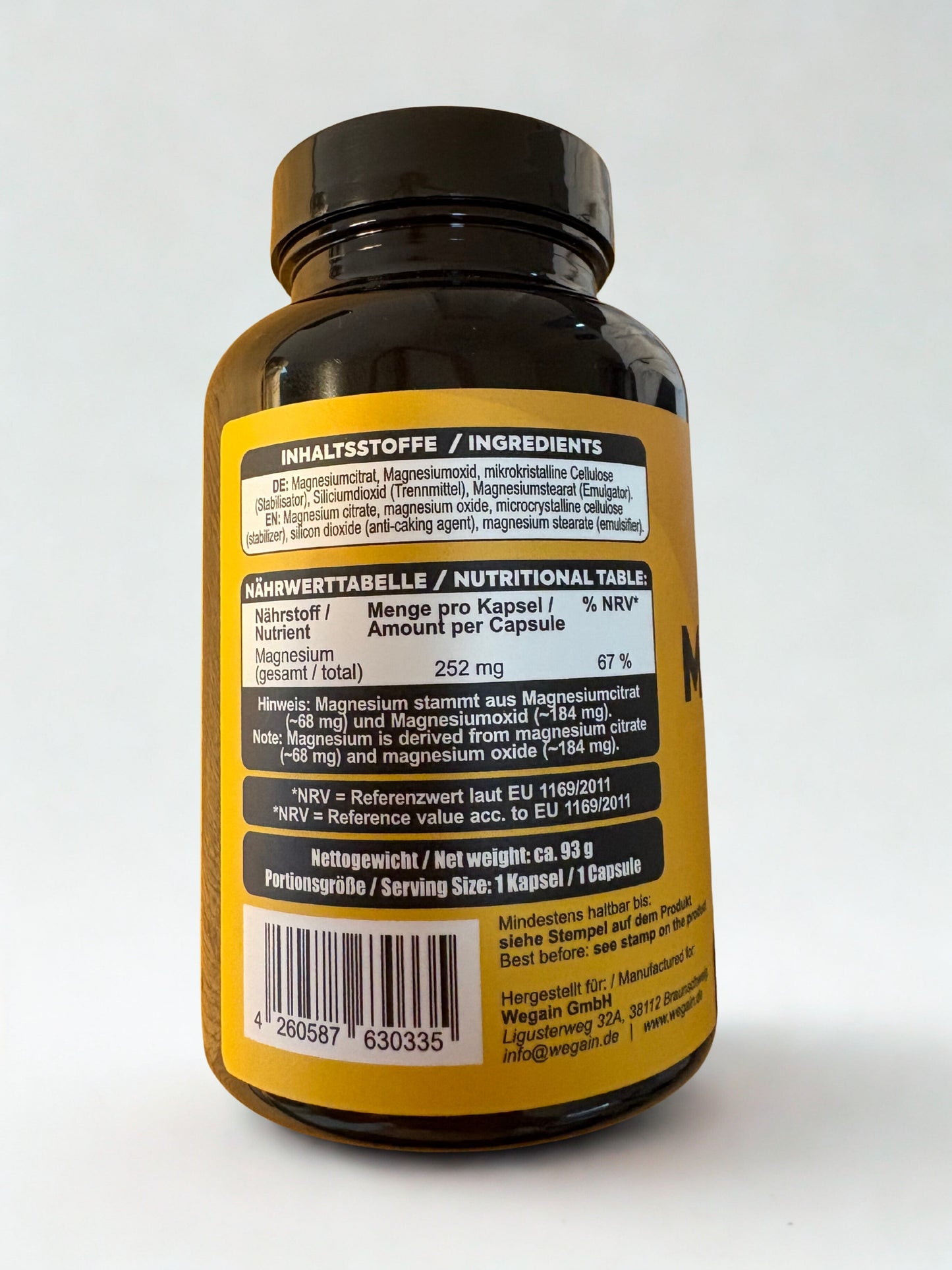 #Wegain - Magnesium-Komplex - 90 Kapseln