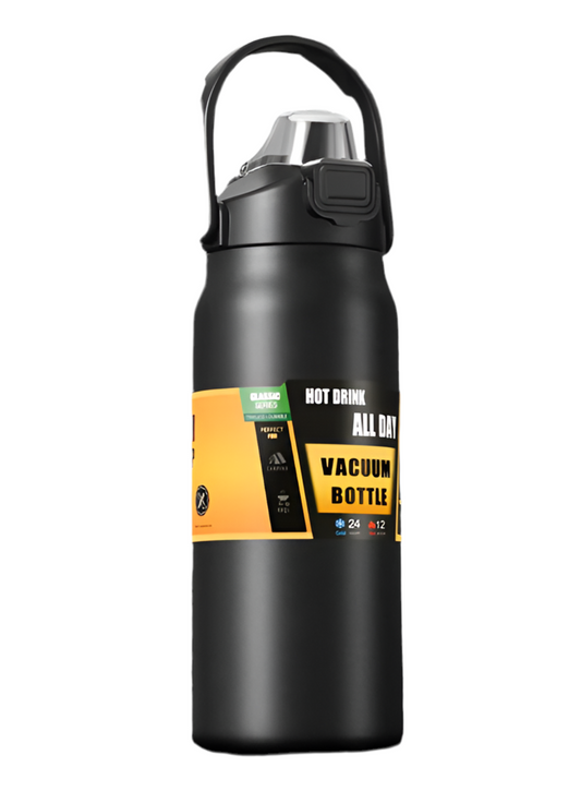 Thermoskanne mit Strohhalm - Vakuumflaschen -  Sportwasserflasche - 1200ml