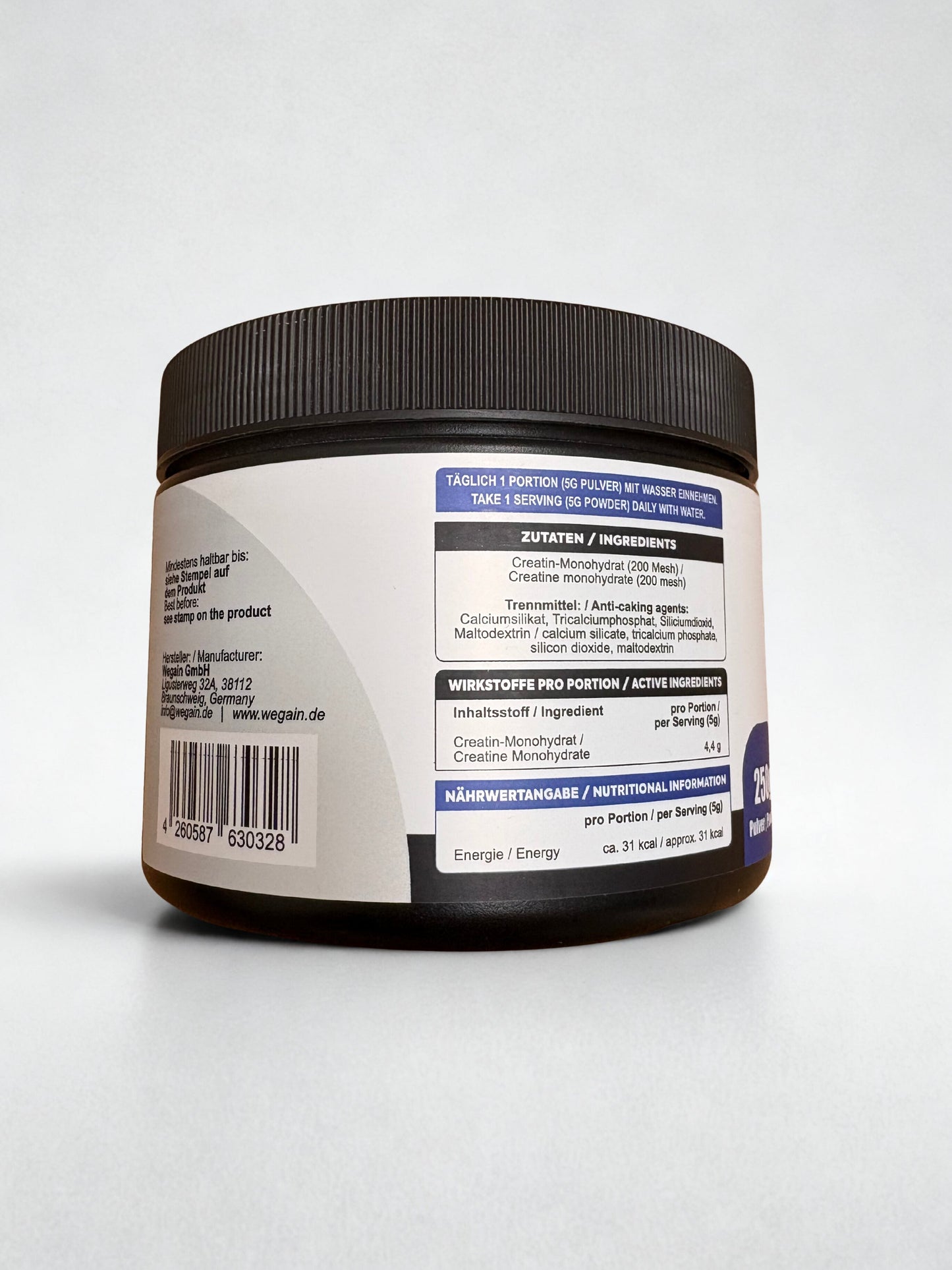 #Wegain - Creatin Monohydrat Pulver - 250 g
