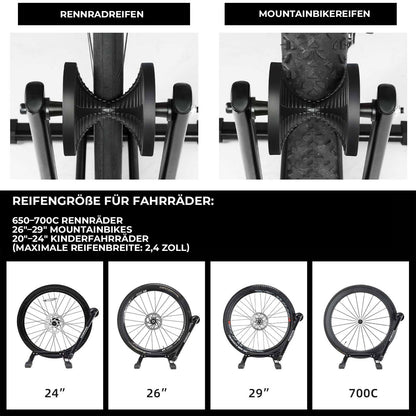 Fahrradständer Fahrrad Faltbar aus Kohlenstoffstahl für 24-27,5”