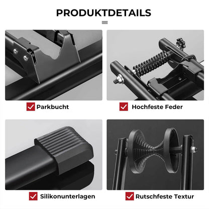 Fahrradständer Fahrrad Faltbar aus Kohlenstoffstahl für 24-27,5”