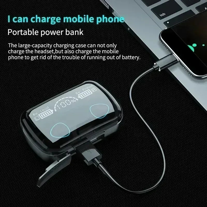 M10 Kabellose Bluetooth-Kopfhörer – Wasserdichte Sport-Earbuds für Huawei, iPhone, OPPO, Xiaomi – TWS-Musik-Headset
