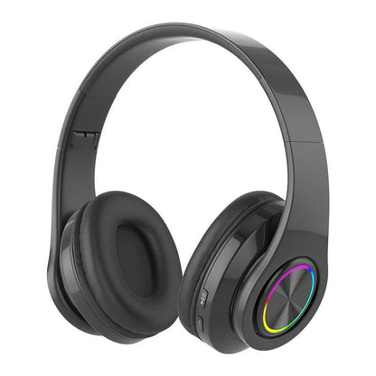 Kabellose Over-Ear-Kopfhörer – Aktive Geräuschunterdrückung, tiefe Bässe, LED-Beleuchtung, faltbares Design für Musik, Sport & Gaming