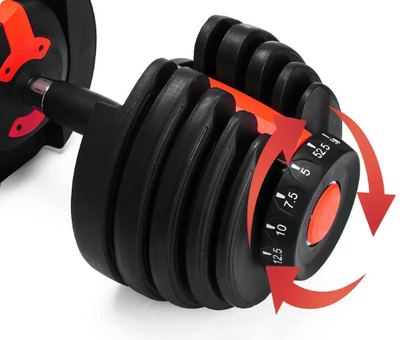 Verstellbare Hantel 24kg 52.5lbs Fitnessgeräte Training Armmuskeln Hantel Set - einstellbares Heimtraining Set