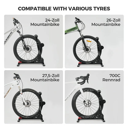 Fahrrad-Klappständer mit Doppelstreben aus Karbonstahl